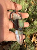 Prehnite Twin protection Talisman