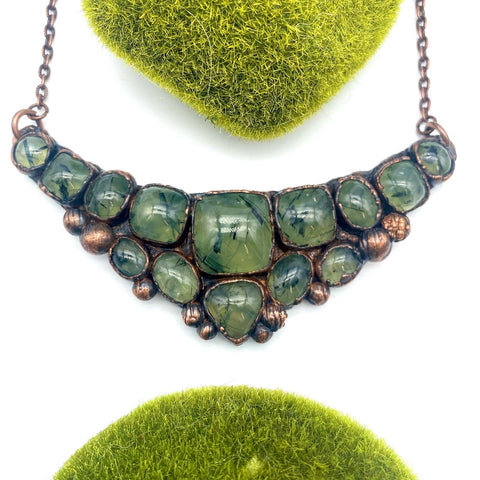 Green With Envy Heart Space Necklace.