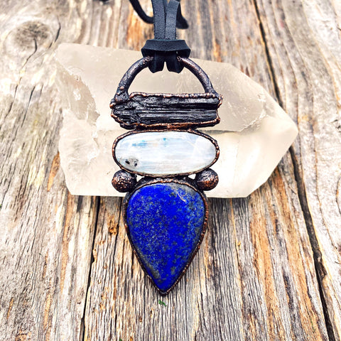 Lapis Divine Masculine/Feminine Protection Talisman