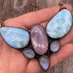 Wings of Larimar Necklace